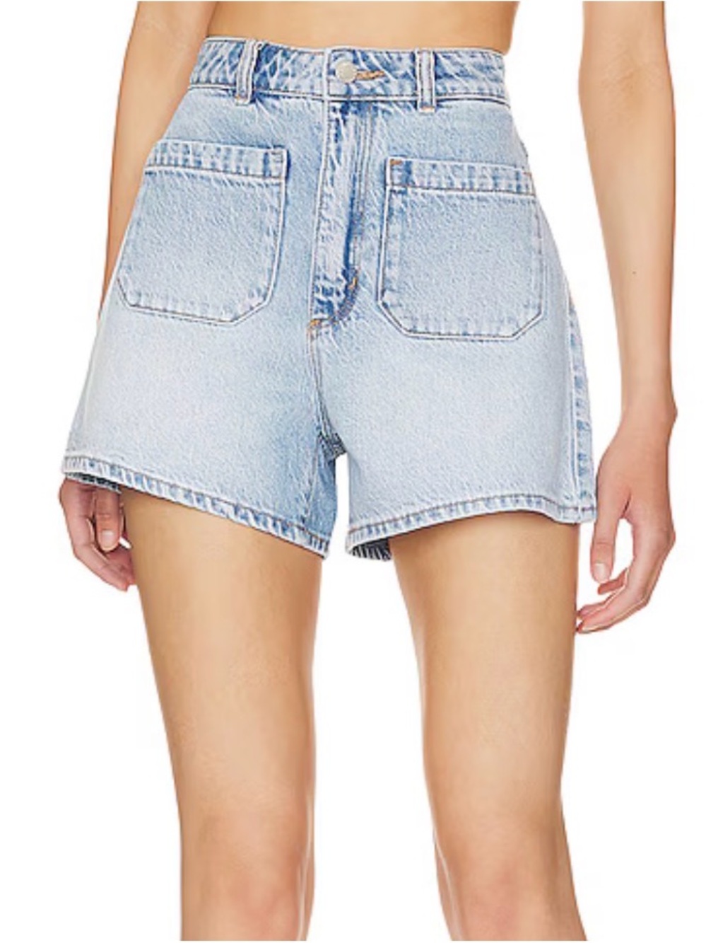ROLLA'S Light Wash High-Waist Denim Shorts